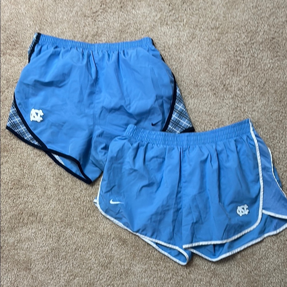 TWO PAIRS of UNC Nike Shorts